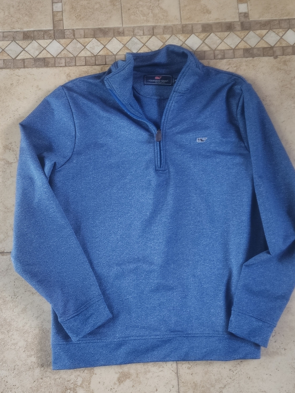 Vineyard Vines Men’s Blue Quarter Zip Pullover